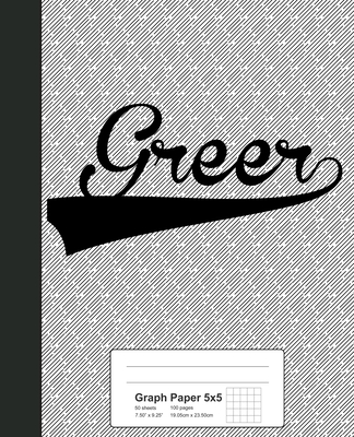 Graph Paper 5x5: GREER Notebook By Weezag Cover Image