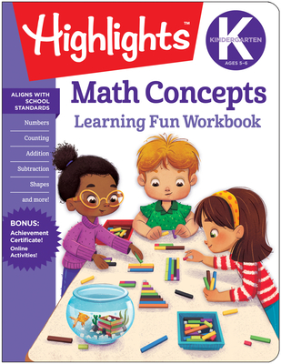 Kindergarten Math Concepts (Highlights Learning Fun Workbooks) By Highlights Learning (Created by) Cover Image