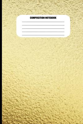 Composition Notebook: Wrinkled Gold Metallic Effect (100 Pages, College Ruled) Cover Image