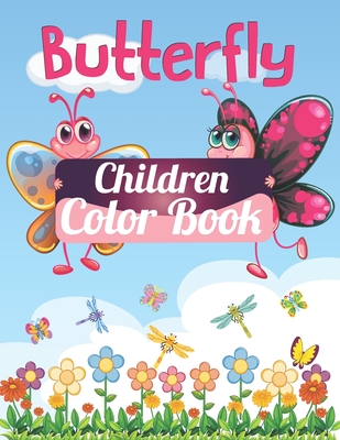 Butterfly Children Color Book: Coloring Paperback Book for Kid, Fun Coloring Book for Boys, Girls, Rock Book for Toddlers, Insect Books for Children, By Abdul Kaiyum Cover Image