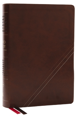 Nkjv, Word Study Reference Bible, Leathersoft, Brown, Red Letter, Comfort Print: 2,000 Keywords That Unlock the Meaning of the Bible Cover Image
