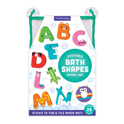 Animal ABC Stickable Foam Bath Shapes By Mudpuppy Cover Image