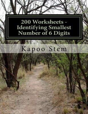 200 Worksheets - Identifying Smallest Number of 6 Digits: Math Practice Workbook Cover Image