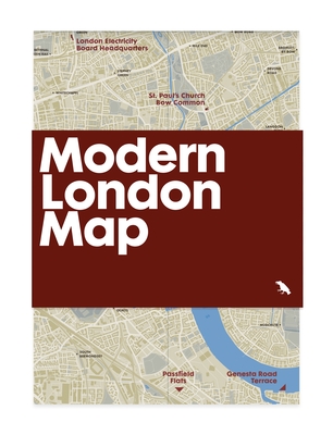 Modern London Map: Guide to Modern Architecture in London By Robin Wilson Cover Image