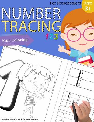 Number Tracing Book for Preschoolers: Number tracing books for kids ages 3-5, Number tracing workbook, Number Writing Practice Book, Number Tracing Bo Cover Image