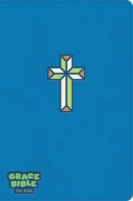 CSB Grace Bible for Kids, Blue LeatherTouch Cover Image