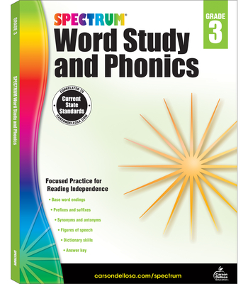 Spectrum Word Study and Phonics, Grade 3 Cover Image