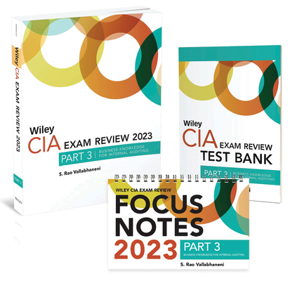 Wiley CIA 2023 Part 3: Exam Review + Test Bank + Focus Notes, Practice of Internal Auditing Set By Wiley Cover Image