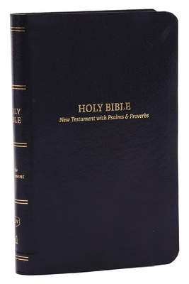 Kjv, Pocket New Testament with Psalms and Proverbs, Black Leatherflex, Red Letter, Comfort Print By Thomas Nelson Cover Image