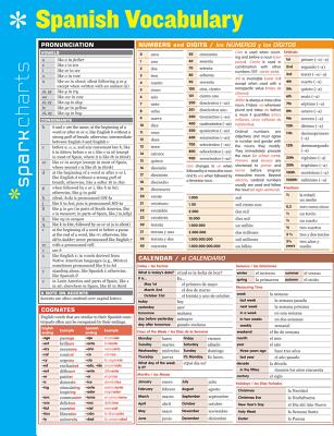 Spanish Vocabulary Sparkcharts: Volume 66 Cover Image