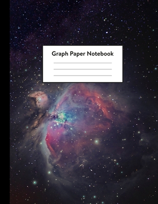 Graph Paper Notebook: 5 x 5 squares per inch, Quad Ruled - 8.5 x 11 - Outer Space Purple Cosmic Nebula - Math and Science Composition Notebo By Space Composition Notebooks Cover Image