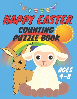 happy easter counting puzzle book: A Fun Guessing Game Book for kids - Fun & Interactive Picture Book for Preschoolers and Toddlers - easter coloring By Emma &. Jaylan Cover Image