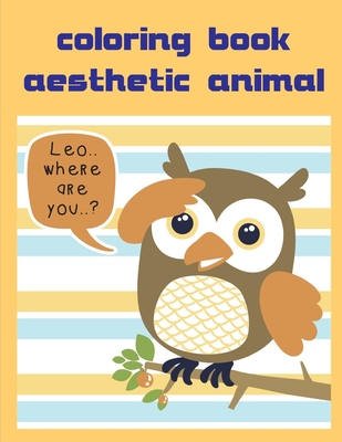 Coloring Book Aesthetic Animal: Christmas Book, Easy and Funny Animal Images Cover Image