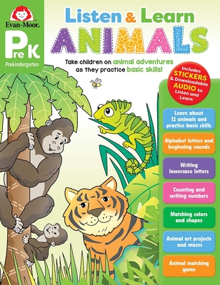 Listen and Learn: Animals, Grade Prek Workbook (Paperback) | Buxton Village  Books