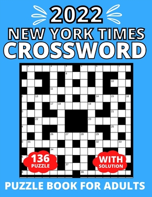 2022 Crossword Puzzle Book For Adults New York Times Cover Image