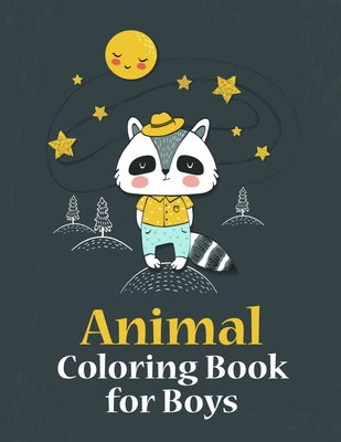 Animal Coloring Book for Boys: Cute Forest Wildlife Animals and Funny Activity for Kids's Creativity Cover Image
