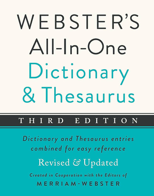 Webster's All-In-One Dictionary and Thesaurus, Third Edition Cover Image