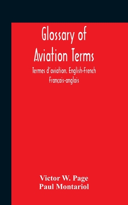 Cover for Glossary Of Aviation Terms. Termes D'Aviation. English-French. Français-Anglais