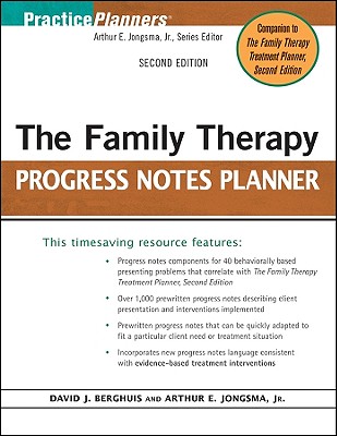 The Family Therapy Progress Notes Planner (PracticePlanners #263) Cover Image