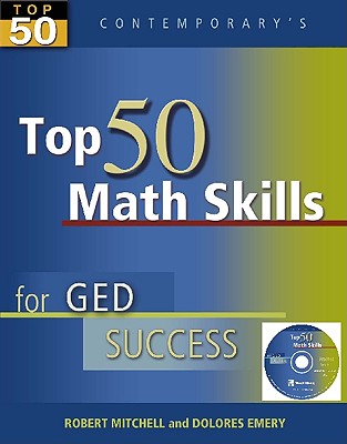 Top 50 Math Skills for GED Success, Student Text [With CDROM] (GED Calculators) Cover Image
