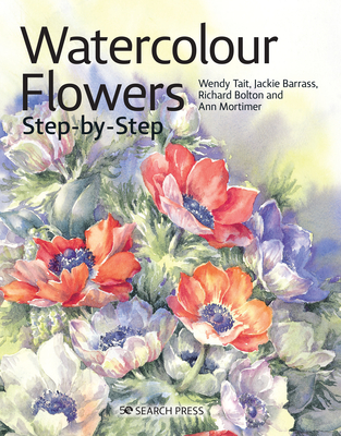 Watercolour Flowers Step-by-Step (Step-by-Step Leisure Arts) Cover Image