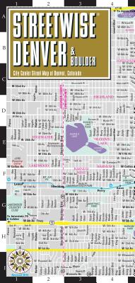 Streetwise Denver Map: Laminated City Center Map of Denver, Colorado (Michelin Streetwise Maps) Cover Image
