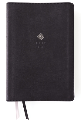 Niv, Men's Devotional Bible (by Men, for Men), Large Print, Leathersoft, Black, Comfort Print Cover Image