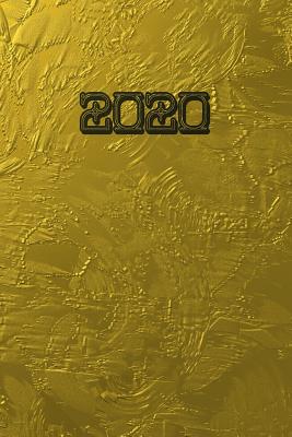 2020: Agenda semainier 2020 - Calendrier des semaines 2020 - Turquoise pointillé - doré Cover Image