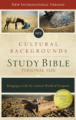NIV, Cultural Backgrounds Study Bible, Personal Size, Hardcover, Red Letter Edition: Bringing to Life the Ancient World of Scripture Cover Image