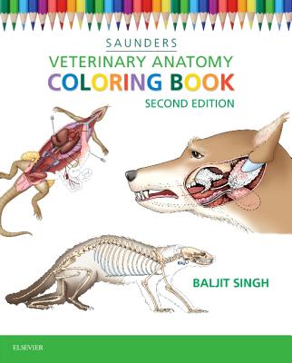 Veterinary Anatomy Coloring Book Cover Image