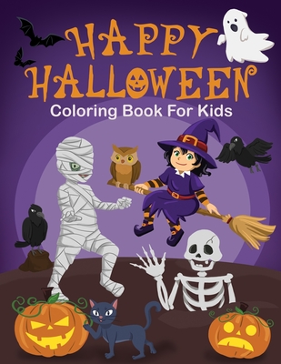 Halloween Coloring Book for Kids Ages 4-8: A Fun and Easy Happy