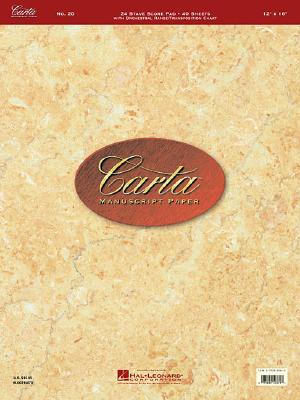 Carta Manuscript Paper No. 20 - Professional: Carta Score Paper Cover Image