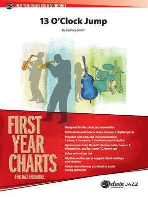 13 O'Clock Jump: Conductor Score (First Year Charts for Jazz Ensemble) Cover Image