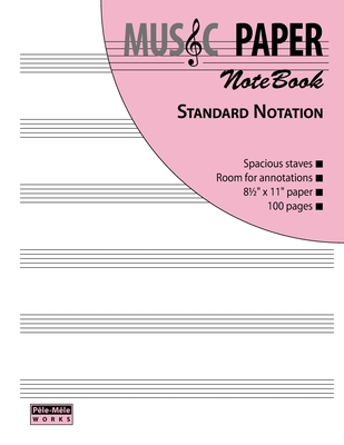 MUSIC PAPER NoteBook - Standard Notation By Ashkan Mashhour Cover Image
