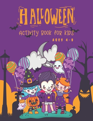 Halloween Activity Book for Kids Ages 4-8: Coloring, Drawing