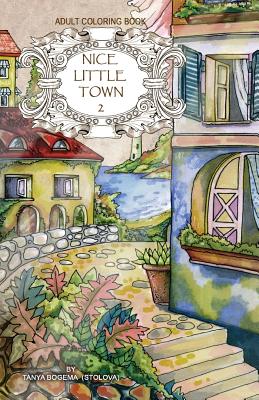 Adult coloring book: Nice Little Town Cover Image