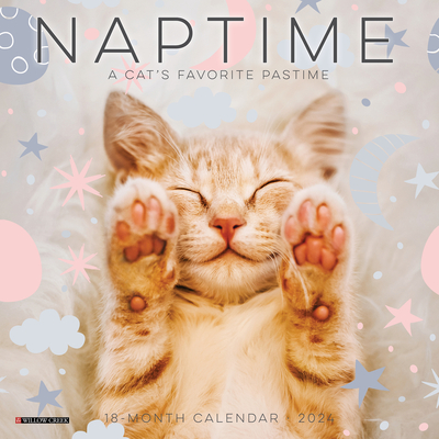 Naptime (Cats) 2024 7 X 7 Mini Wall Calendar Cover Image