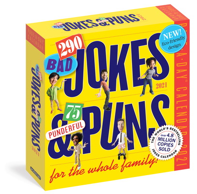 290 Bad Jokes & 75 Punderful Puns Page-A-Day Calendar 2021 Cover Image