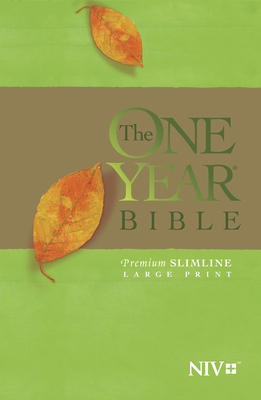 One Year Bible-NIV-Premium Slimline Large Print By Tyndale (Created by) Cover Image