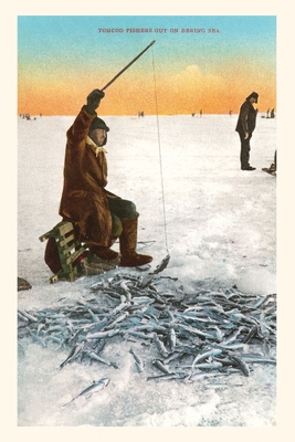 Vintage Journal Ice Fishing on Bering Sea (Paperback)