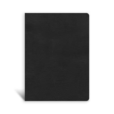 CSB Single-Column Wide-Margin Bible, Black LeatherTouch Cover Image