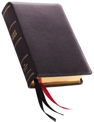NKJV, Single-Column Reference Bible, Premium Leather, Black, Sterling Edition, Comfort Print By Thomas Nelson Cover Image