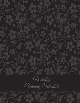 Weekly Cleaning Schedule: Classic Vintage Floral, Household Chores List, Cleaning Routine Weekly Cleaning Checklist Large Size 8.5