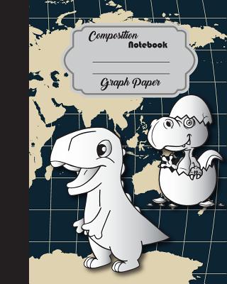 Graph Paper Book: Composition Notebook Dinosaur Cover School Workbook: 80x10 inch,120 Page,60 Sheet By Mind Publish Cover Image