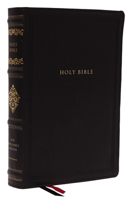 Nkjv, Wide-Margin Reference Bible, Sovereign Collection, Leathersoft, Black, Red Letter, Comfort Print: Holy Bible, New King James Version Cover Image