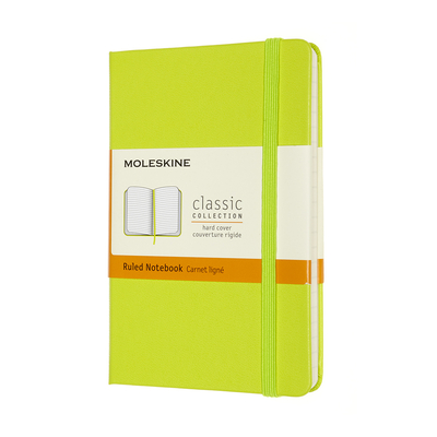 Moleskine Classic Notebook, Pocket, Ruled, Lemon Green, Hard Cover (3.5 X 5.5) By Moleskine Cover Image