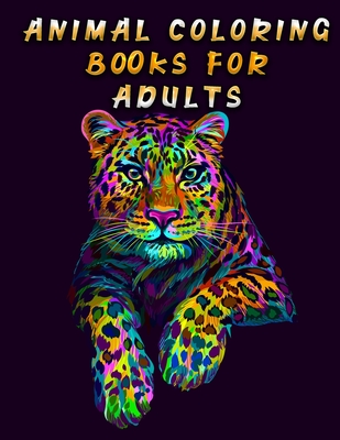 Adult Coloring Book: Awesome animals (Paperback)