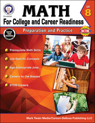 Math for College and Career Readiness, Grade 8: Preparation and Practice Cover Image