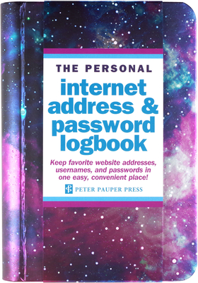Galaxy Internet Address & Password Logbook By Inc Peter Pauper Press (Created by) Cover Image