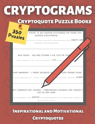 Cryptograms Puzzle Books for Adults: Cryptoquote books, Inspirational and Motivational, Cryptoquote Puzzle Books for adults (Cryptic Puzzles) Cover Image